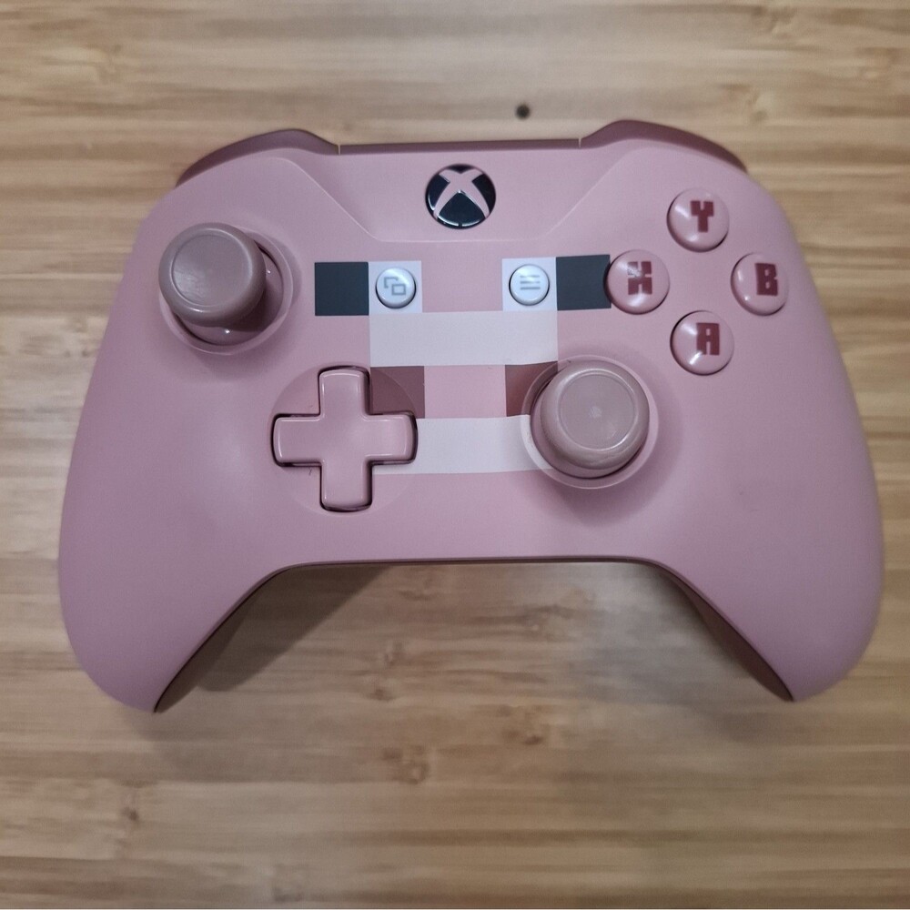 Microsoft Xbox One Wireless Controller Minecraft Pig Edition Tested Working